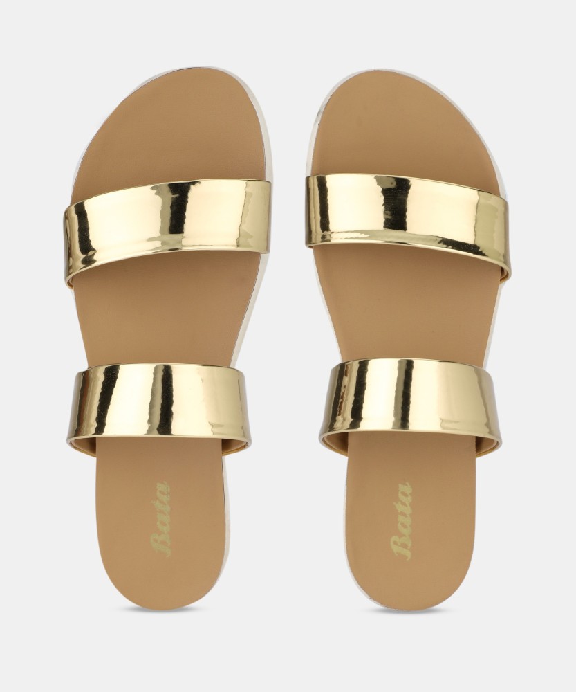 Gold 2 strap online sandals