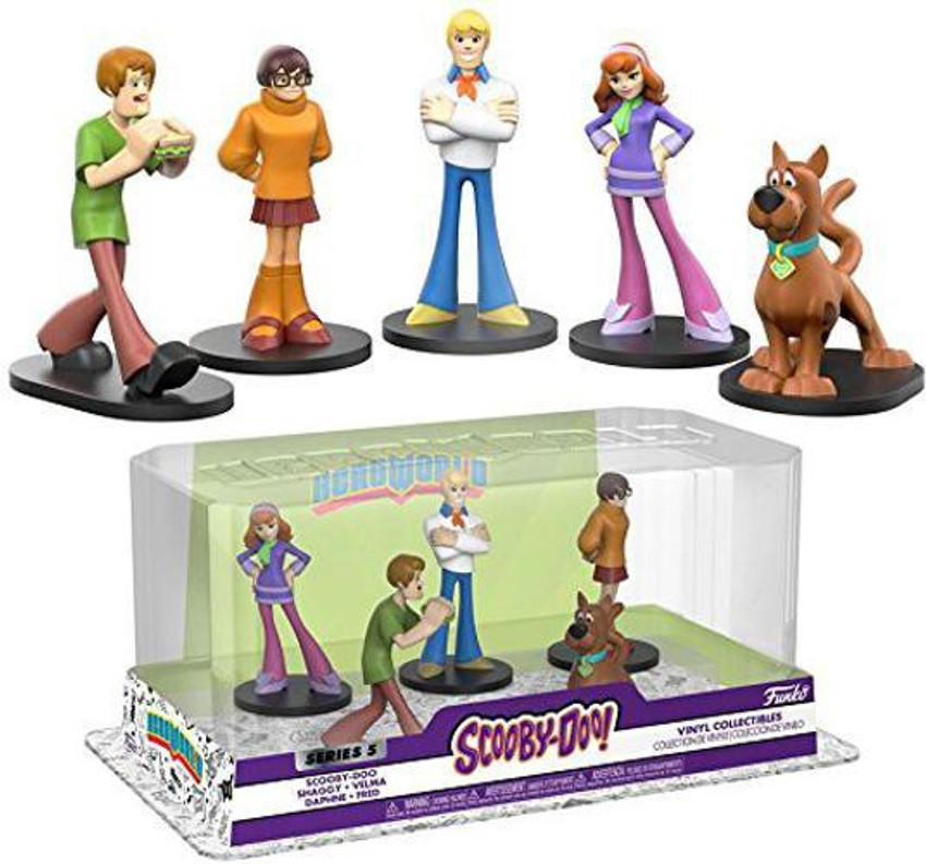 5PCS Scooby Doo Mystery Mates Shaggy Scooby Fred Daphne Velma 2.5'' Figures  Toy