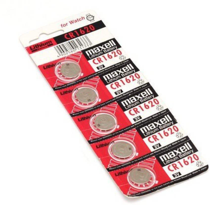 CR1620 3 Volt Lithium Button Cell Battery 5 Pack