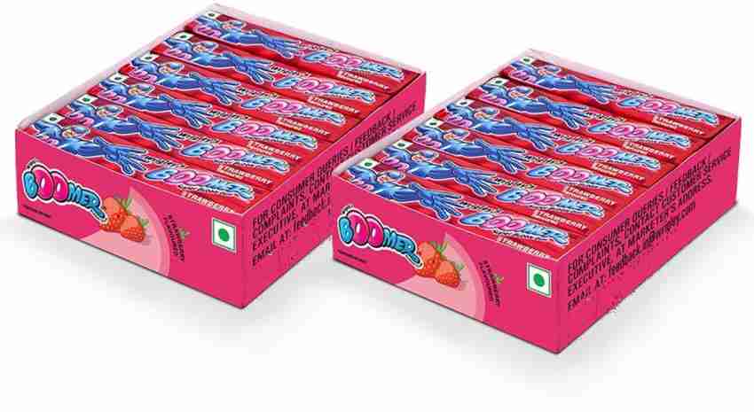 Boomer Flavour Chewing Gum, 446.4g (pack of 2) Strawberry Chewing