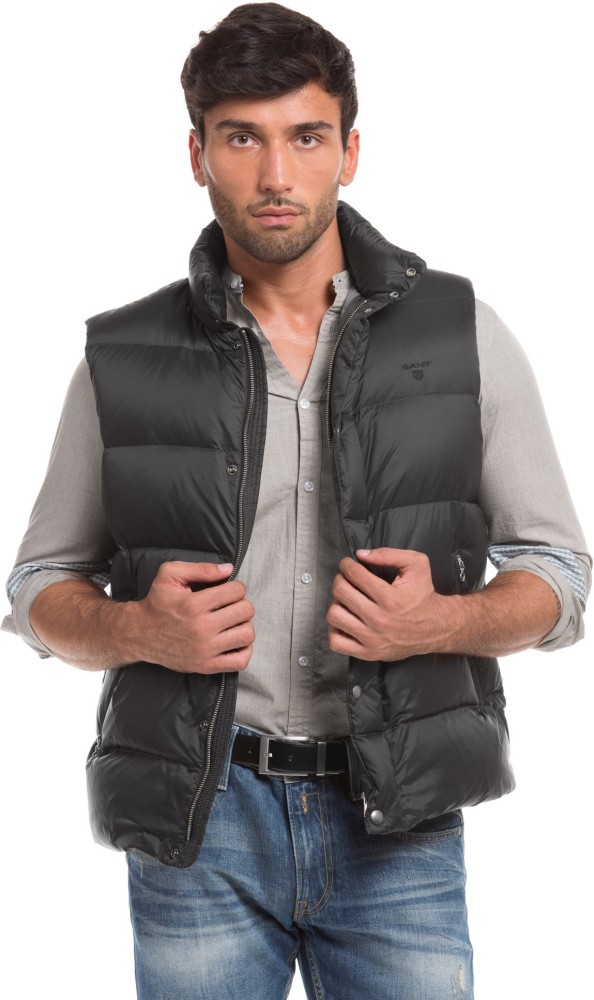 Gant Sleeveless Solid Men Jacket - Buy Gant Sleeveless Solid Men Jacket  Online at Best Prices in India