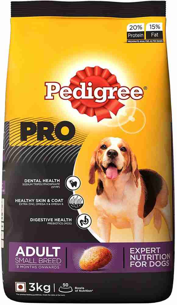 Pedigree dry dog food small breed sale