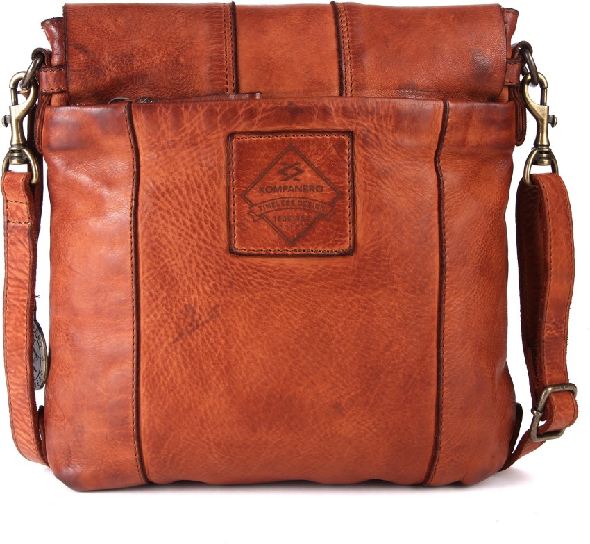 Kompanero Brown Messenger Bag Adam The Messenger Bag Brown Price in India Flipkart