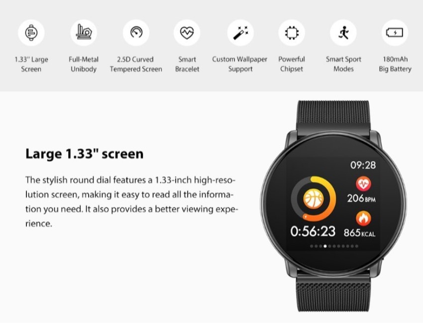 umidigi UMIDIGI UWATCH Smartwatch Price in India - Buy umidigi UMIDIGI  UWATCH Smartwatch online at