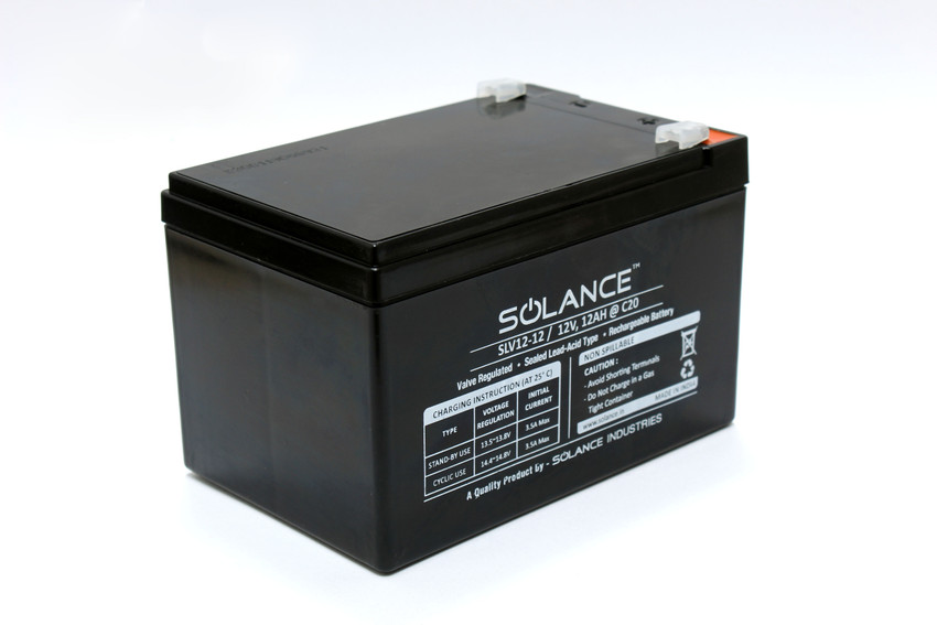 12v battery top