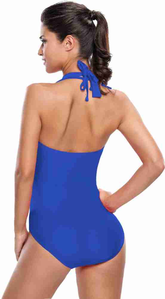 KAKALOT Sexy Swimsuits for Women Zipper Front High Cut One Piece Swimwear  Monokini Bathing Suit (Blue S) at  Women's Clothing store