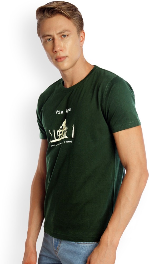 TANTRA Graphic Print Men Neck Green T-Shirt - Buy TANTRA Graphic Print Men Round Neck Green T-Shirt Online at Best Prices in India | Flipkart .com