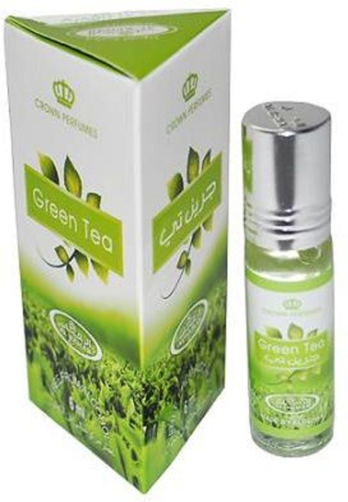AL REHAB Green Tea Floral Attar 6 ml Pack of 2 For Men Women