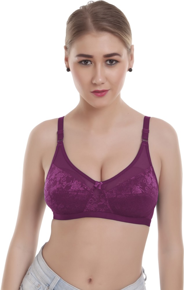 Alishan Women's Net Floral Non Padded Everyday Bra – Online Shopping site  in India