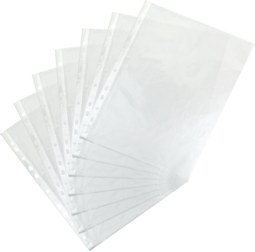 White Sheet Protectors, Plastic Clear Folder Leafs Document Sleeves,  Size:B3 at Rs 4.40/piece in Delhi