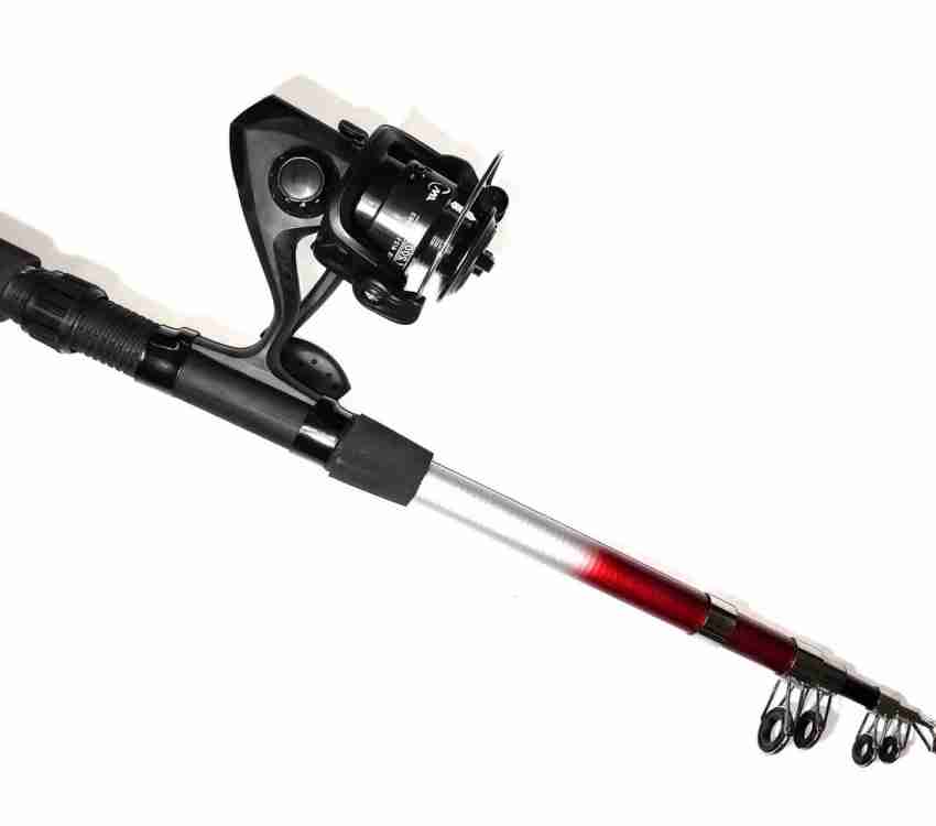 Brighht Fishing Telescoping Rod with Reel JM208 2.1MTR Telescopic Rod YT562  Silver Fishing Rod Price in India - Buy Brighht Fishing Telescoping Rod  with Reel JM208 2.1MTR Telescopic Rod YT562 Silver Fishing