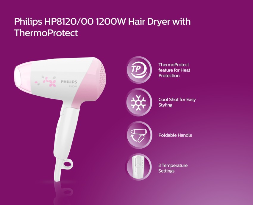 Philips Professional Thermoprotect Ionic HP 8232 Hair Dryer White   KitchenBUFF