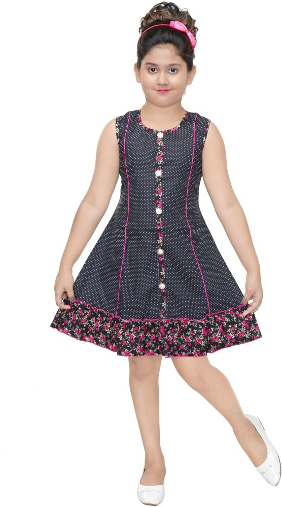 Lisha Girls Midi Knee Length Casual Dress Price in India Buy