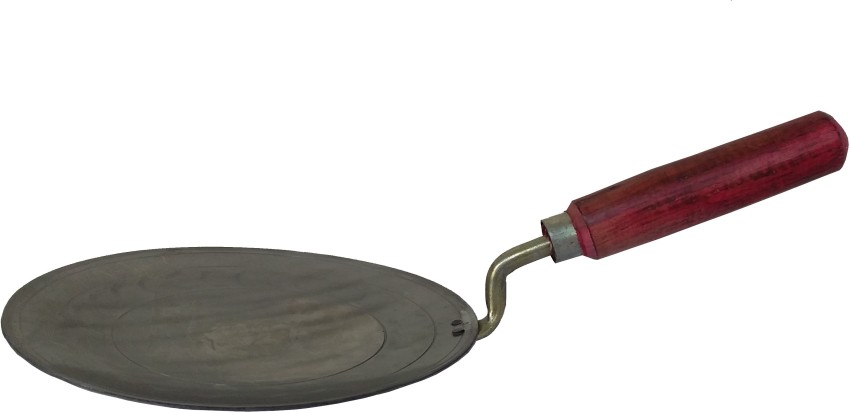 Monika collection IRON POT PAN ROTI TAWA CHAPATI TAWA PARATHA TAWA WITH  WOODEN HANDLE Tawa 25 cm diameter Price in India - Buy Monika collection  IRON POT PAN ROTI TAWA CHAPATI TAWA