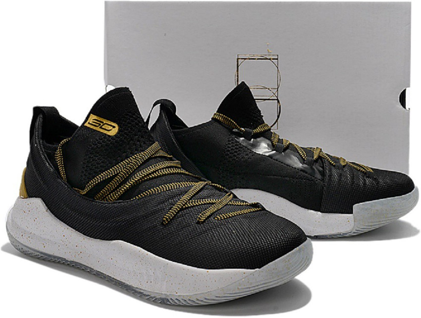 curry 5 black and gold