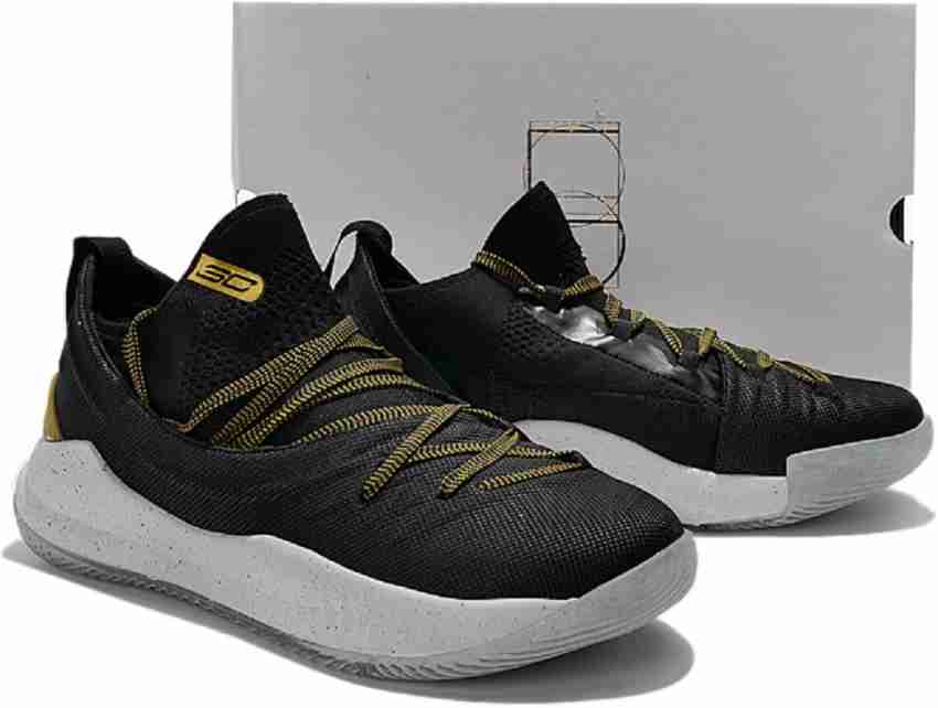 Curry 5 black and on sale gold