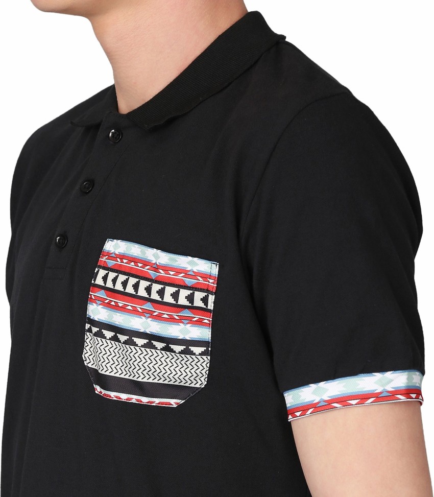 Navy Cotton Polo Shirt Collar Full Sleeve – Frebano