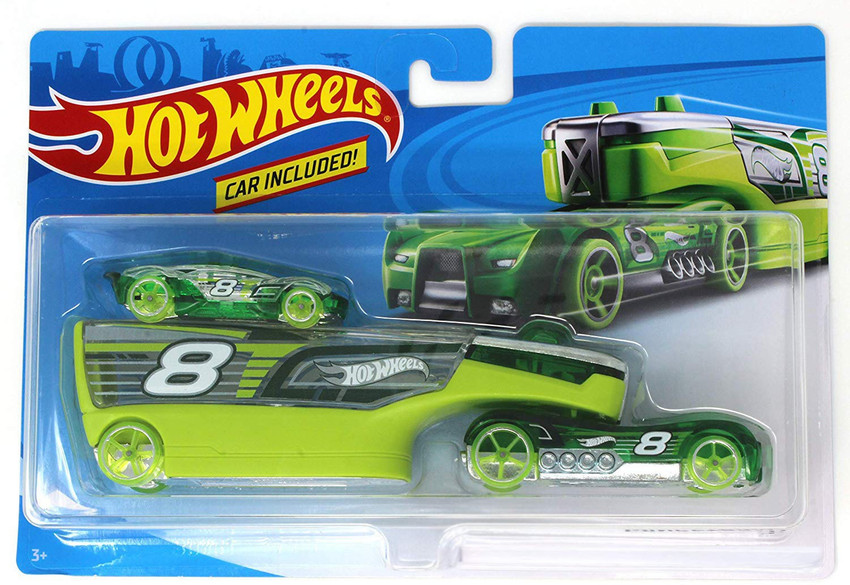 HOT WHEELS Wingstorm Car with Transporter Truck Wingstorm