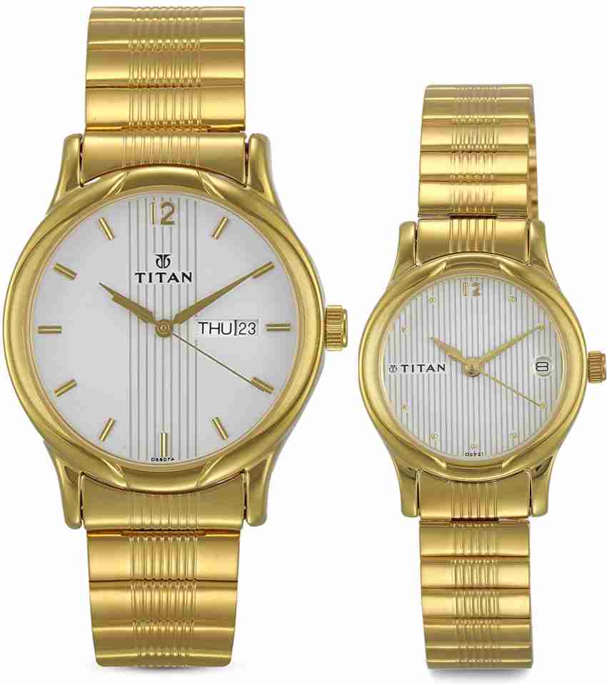 Titan couple 2025 watches flipkart