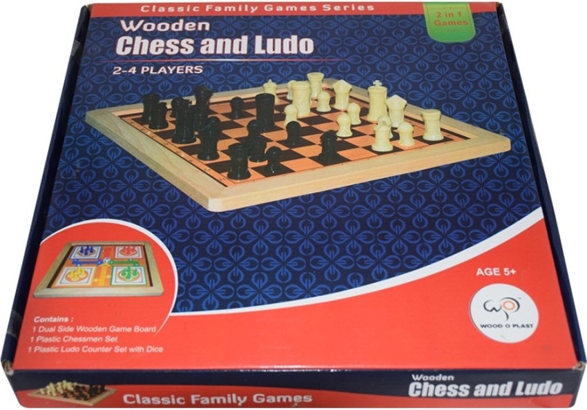 Muren 2 In 1 Wooden Chess Ludo Board Game with Chess Piece Strategy & War Games  Board Game - 2 In 1 Wooden Chess Ludo Board Game with Chess Piece . shop