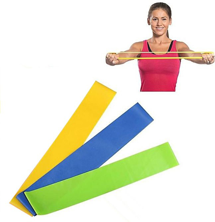 L AVENIR STERLING 3 Pcs. Light Medium Heavy Loop Band for Yoga Aerobics Workout Resistance Band