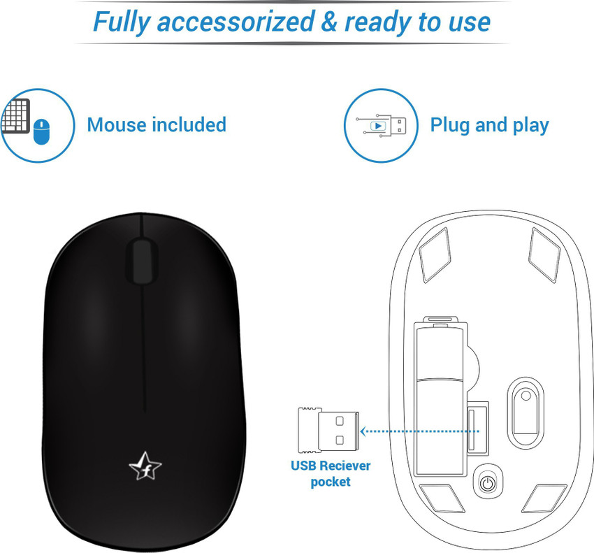 Flipkart SmartBuy Wireless Keyboard Mouse Combo