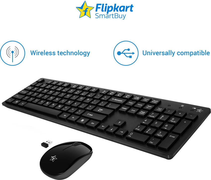 Flipkart SmartBuy Wireless Keyboard Mouse Combo Flipkart