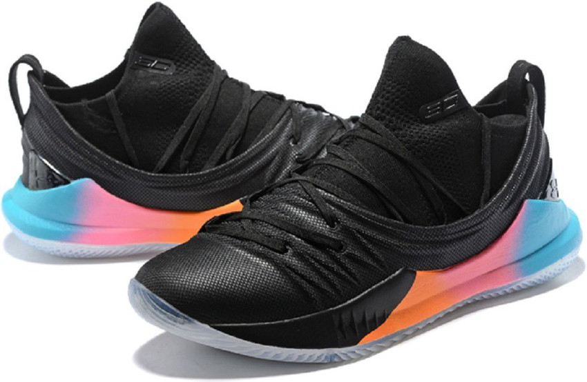 UnderArmour UA Stephen Curry 5 Black Orange Training Gym