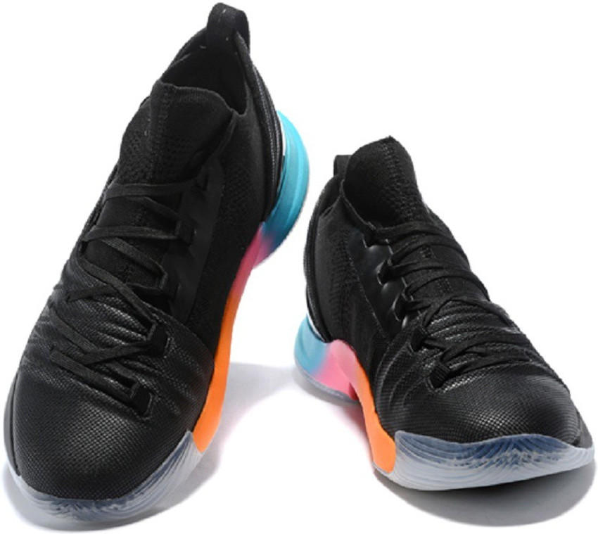 UnderArmour UA Stephen Curry 5 Black Orange Training Gym Shoes