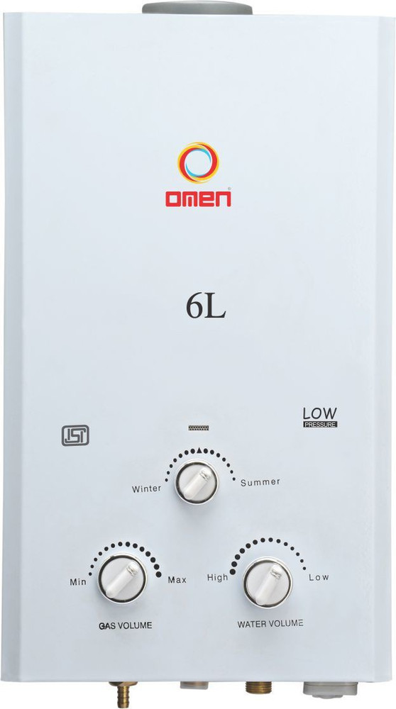 OMEN 6 L Gas Water Geyser (Rio Gas Geyser LPG 6-Litre Water Heater (White),  White) Price in India - Buy OMEN 6 L Gas Water Geyser (Rio Gas Geyser LPG  6-Litre Water