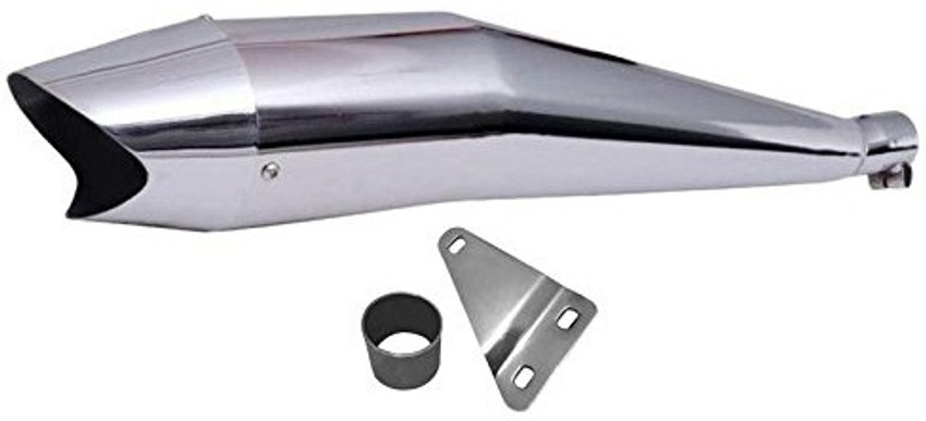 WORDZ Shark silencer Chrome Glasswool Exhaust Royal Enfield Classic 350 Full Exhaust System Price in India Buy WORDZ Shark silencer Chrome Glasswool Exhaust Royal Enfield Classic 350 Full Exhaust Syst...