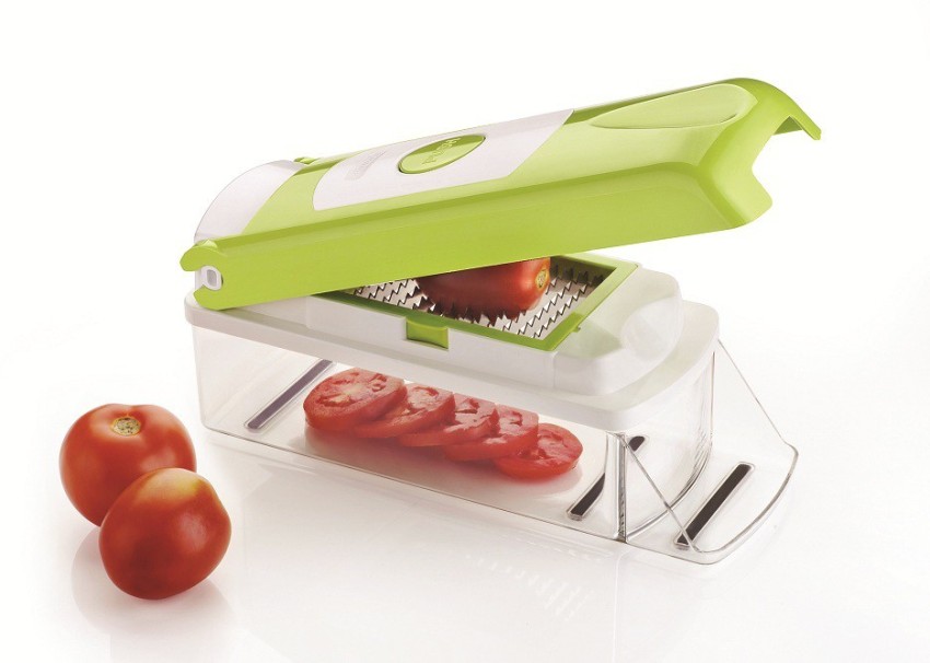 DELUXE SLICER DICER FRUIT VEGETABLE FOOD SALAD CHOPPER CUTTER