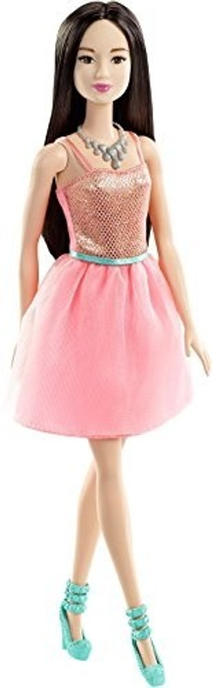 Barbie glitz doll online coral dress