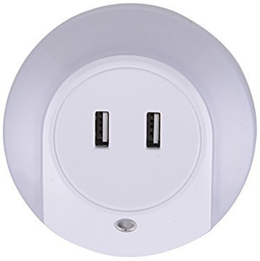 2 usb port charger online and night light