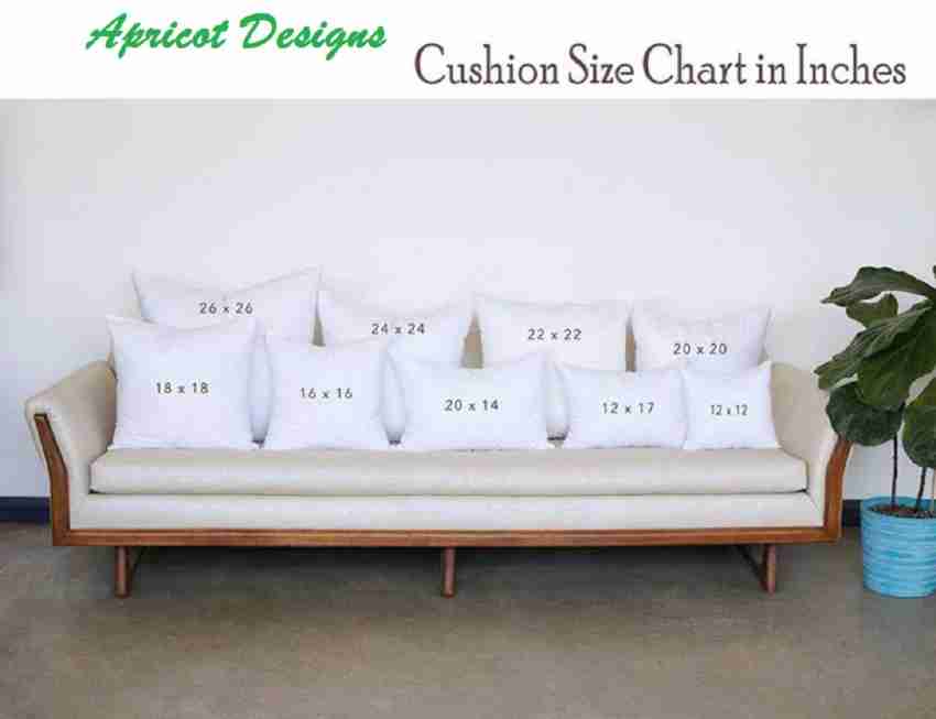 Best Home Furnishing Cushions for Sofa, Microfibre Soft Cushion, (Set/Pack  of 5 Cushions, 16X16 Inches, White, Luxurious Quality)