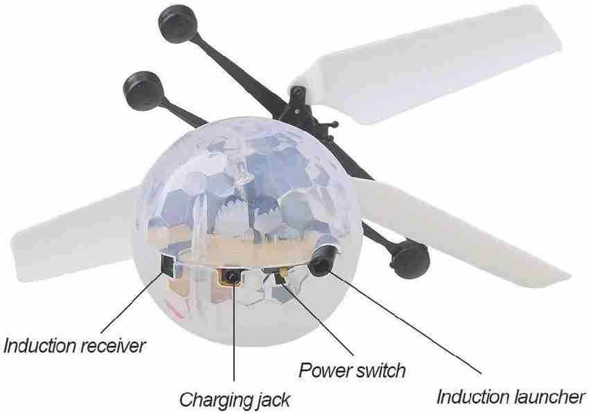 Flying ball infrared induction aircraft top