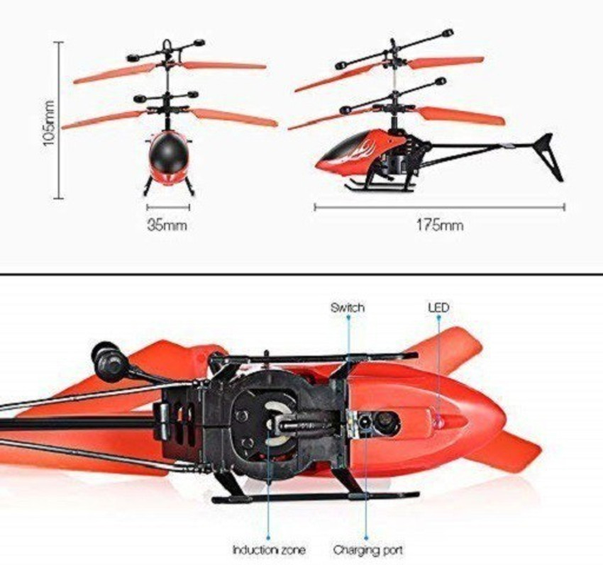 Hand sensor flying hotsell helicopter
