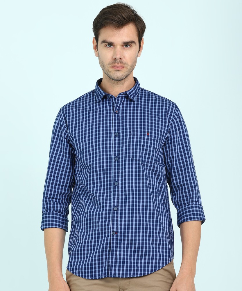 Louis Philippe Sport Men Checkered Casual Blue Shirt - Buy Louis Philippe  Sport Men Checkered Casual Blue Shirt Online at Best Prices in India