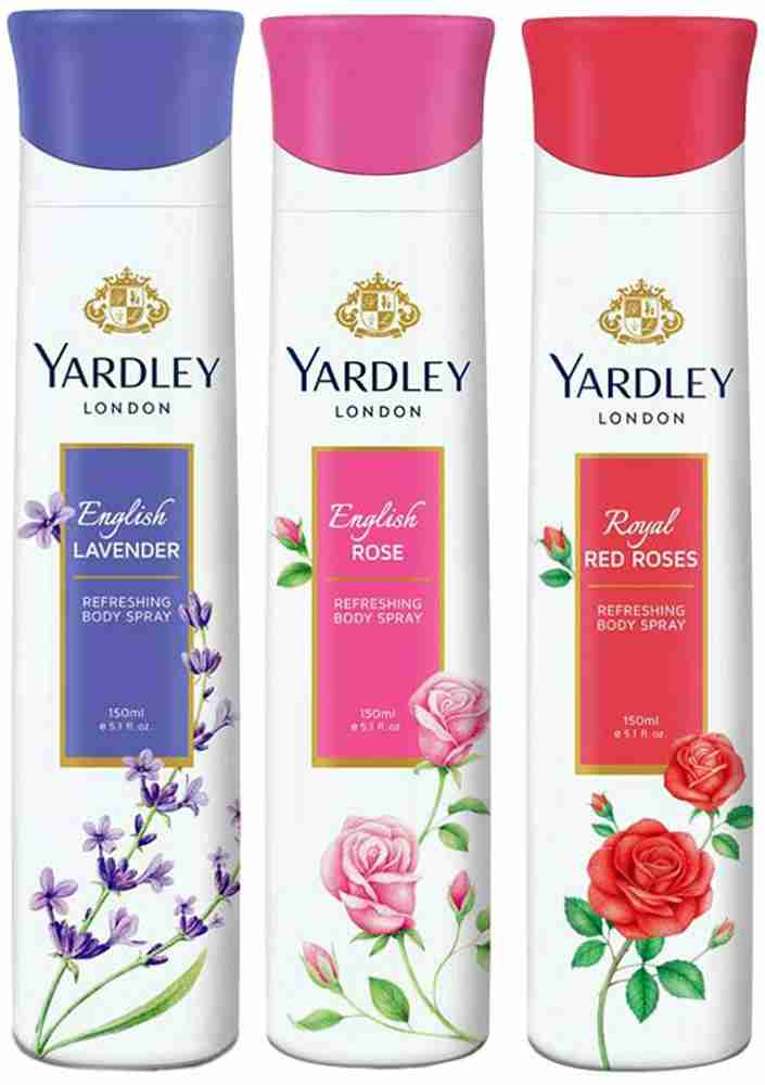Yardley rose online body spray