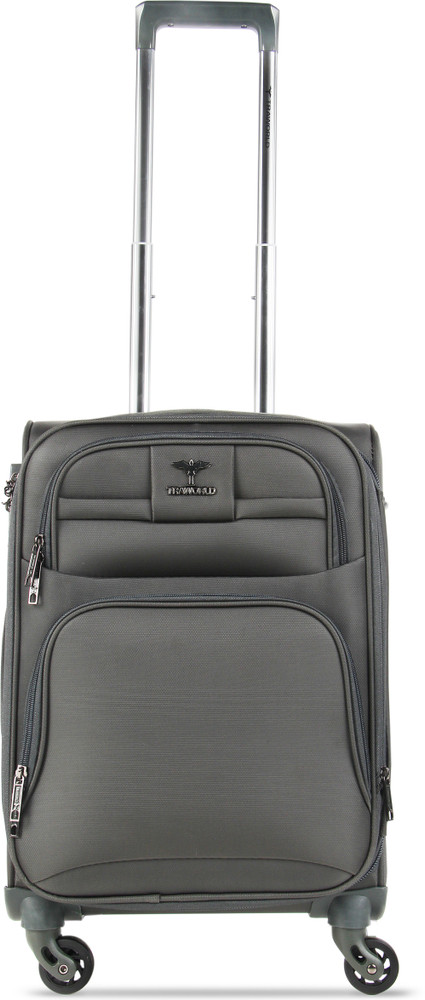 Traworld Victor Cabin Suitcase 4 Wheels 20 inch Olive Price in