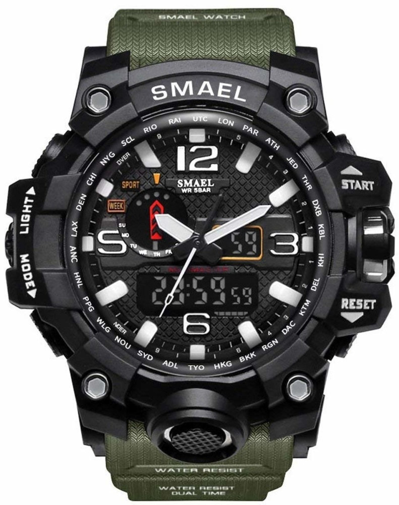 Aquaasian Aquaasian Sport Men Watch Black Army Green Aquaasian