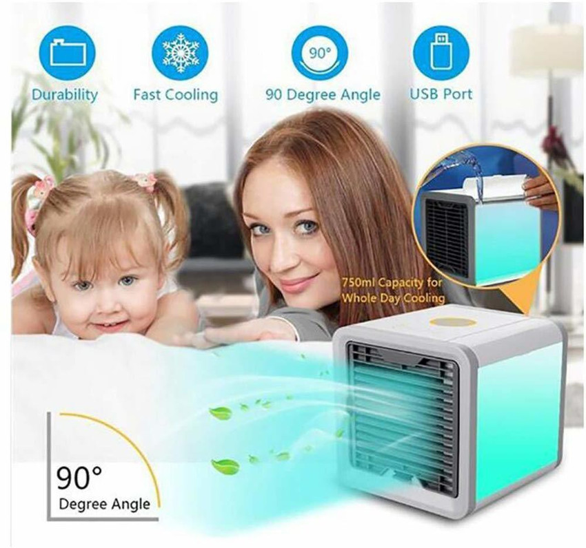 Air portable personal space cooler store & humidifier