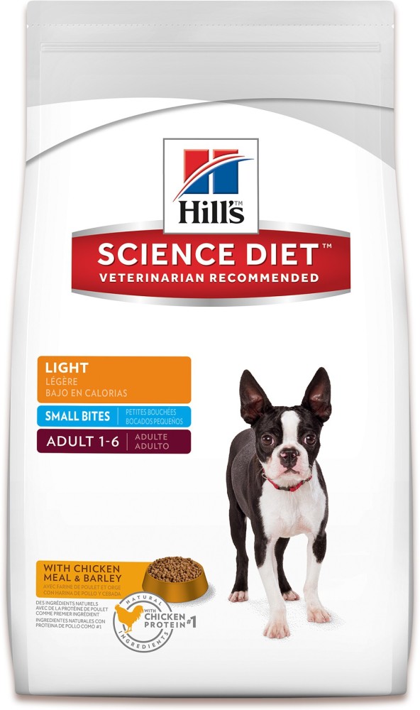 Hill's science diet adult light small bites hotsell with chicken meal & barley dry dog food