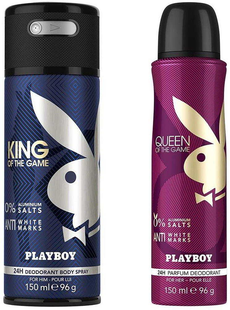 PLAYBOY King Man Queen Woman Deodorant Spray For Men Women