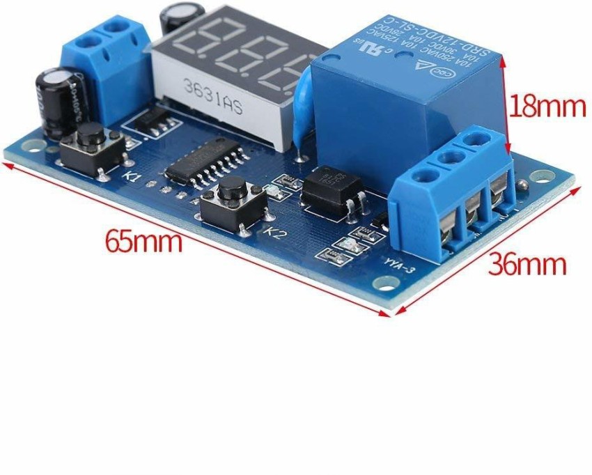 Type 2] DC 5V-36V Timer Module Trigger Cycle Delay Timer Switch Turn On/Off  Relay Module with LED Display, टाइम डिले रिले - Ecompass LLP, Faridabad