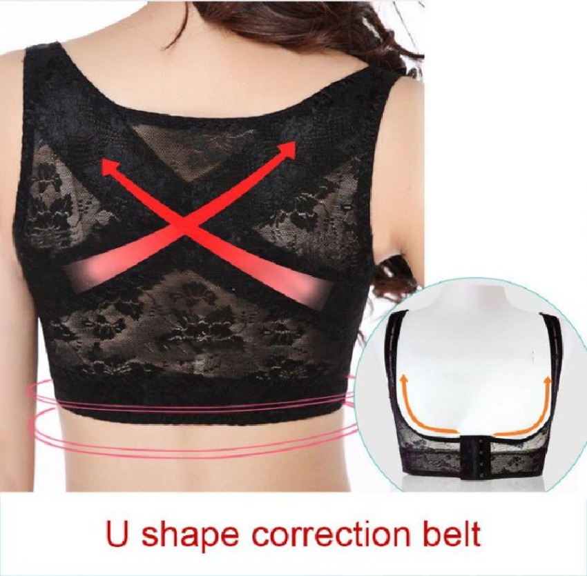 SBE Breast Push Up Brace Bra & Back Support Posture Belt (Black, Medium) Posture  Corrector - Buy SBE Breast Push Up Brace Bra & Back Support Posture Belt ( Black, Medium) Posture Corrector