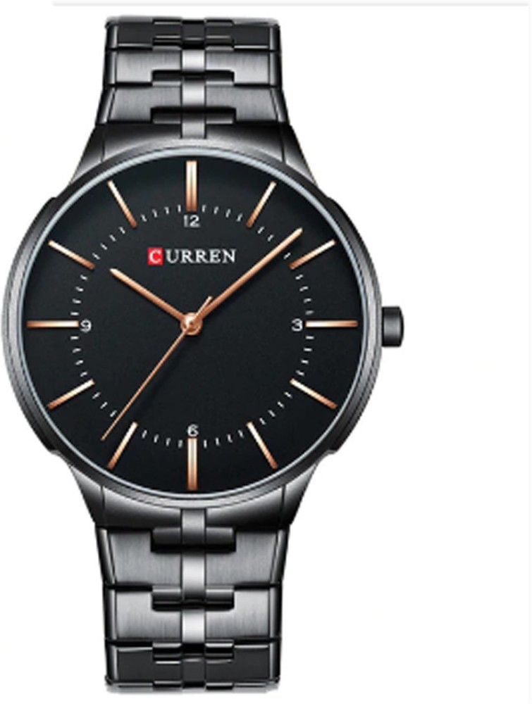 Curren black 2024 watch price