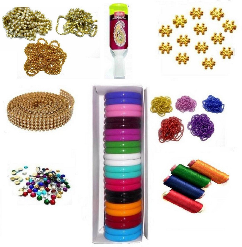 vahvaa Silk thread bangle making designing kit size 2.6 Silk