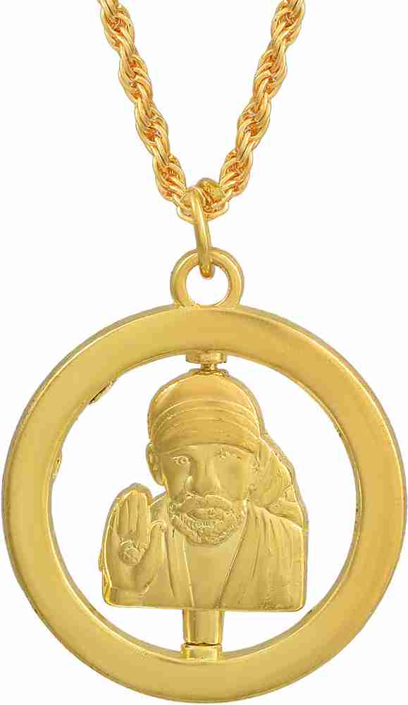 Gold sai baba hot sale pendant designs