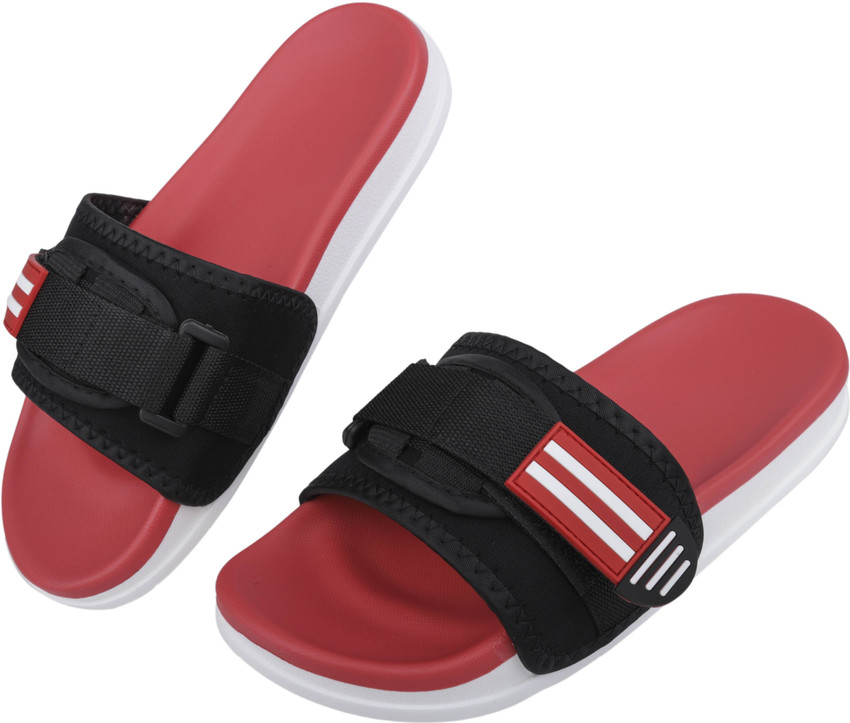 IRSOE Women Latest Red Black Women s Comfort Slide Sandals Slides